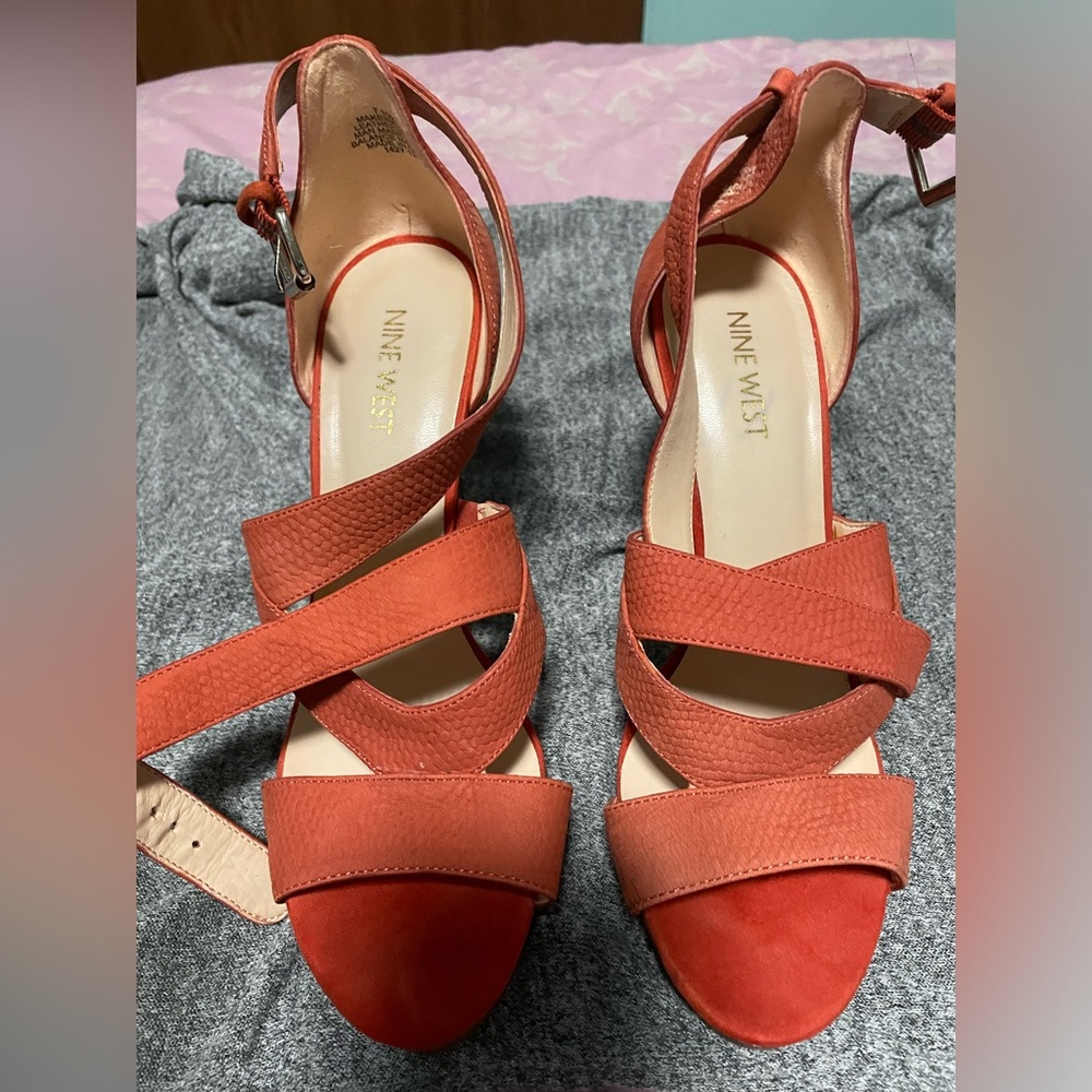 Red/Orange West Nine Heels